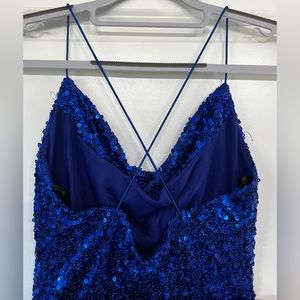 Blue Sequins Dress